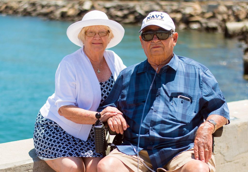 Grandparents relaxing